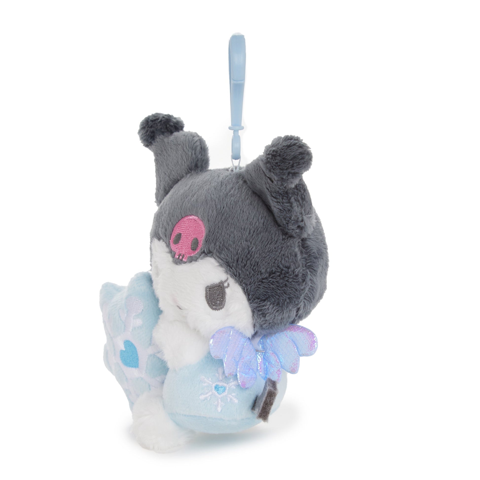 Kuromi Plush Mascot Clip (Snow Angel Series)