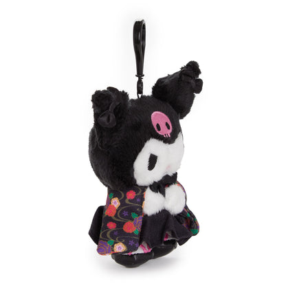 Kuromi Plush Mascot Clip (Hakama Series)