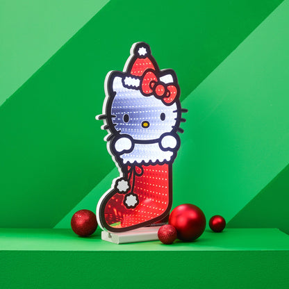 Hello Kitty 16" Holiday Stocking Decorative Ekkolight Infinity Light