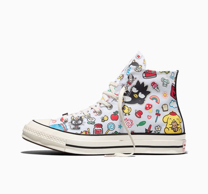 Converse x Hello Kitty and Friends Chuck 70 Hi-Top Stickers Sneaker (Adult - White)