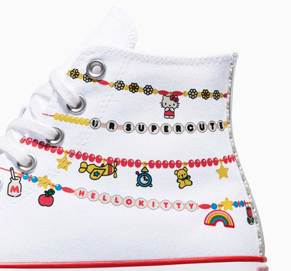 Converse x Hello Kitty Chuck Taylor All Star Charmed Hi-Top Sneaker (Adult - White)