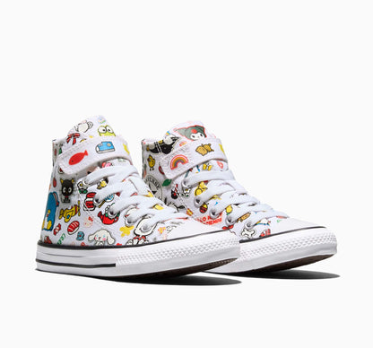 Converse x Hello Kitty and Friends Chuck Taylor All Star Easy-On Stickers Sneaker (Kids - White)