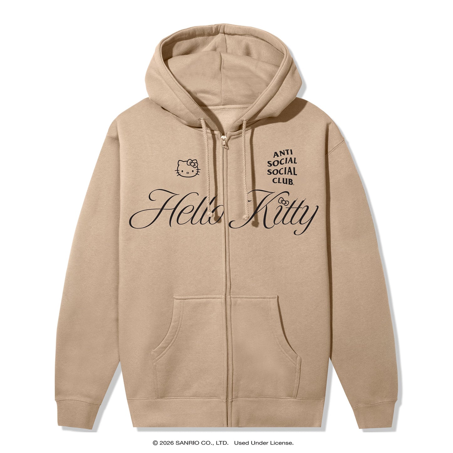 Anti Social Social Club x Hello Kitty Ethereal Zip Hoodie (Sandstone)