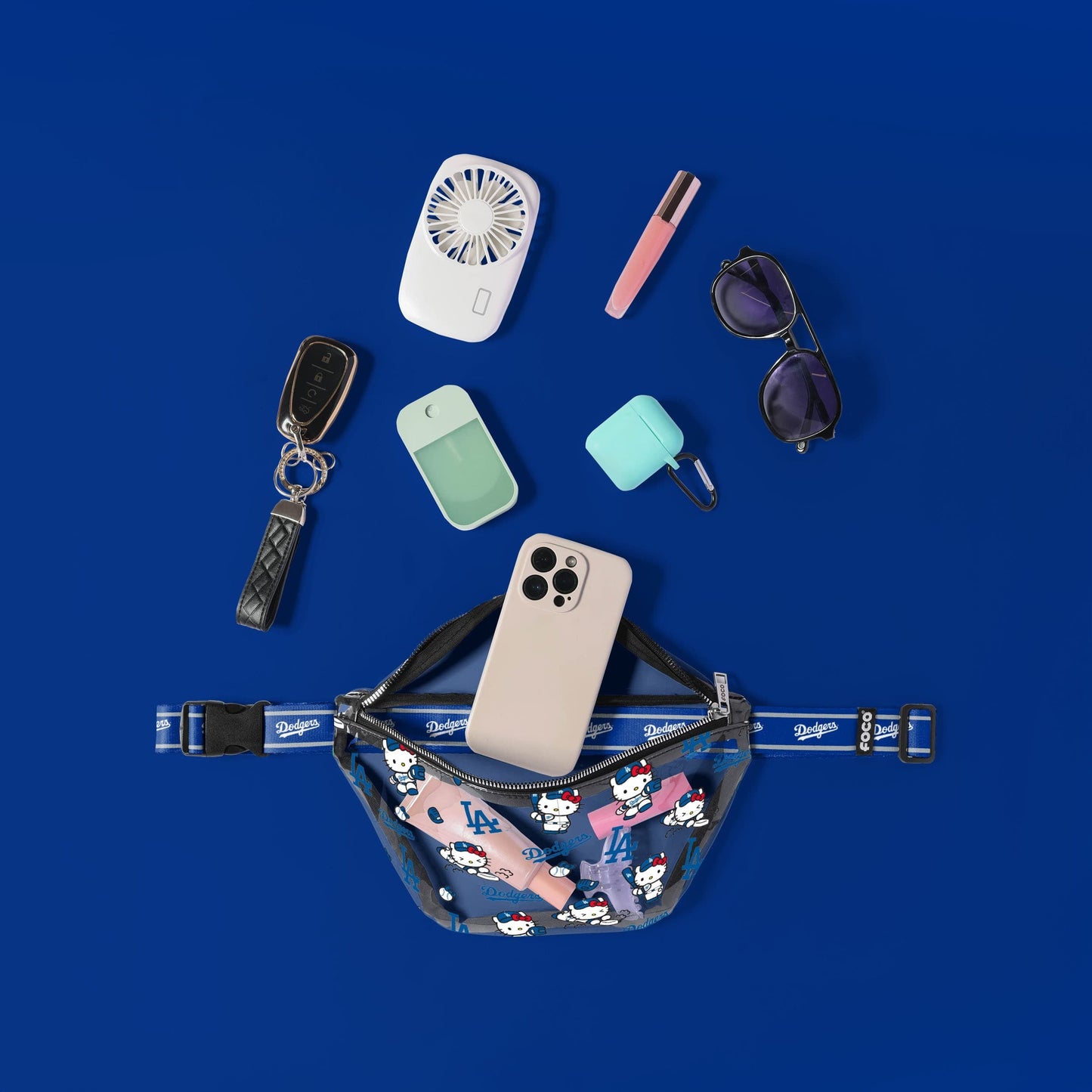 Hello Kitty x Los Angeles Dodgers Clear Fanny Pack