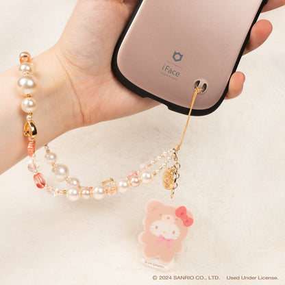 Hello Kitty Latte Bear Beaded Charm Mobile Phone Wrist Strap