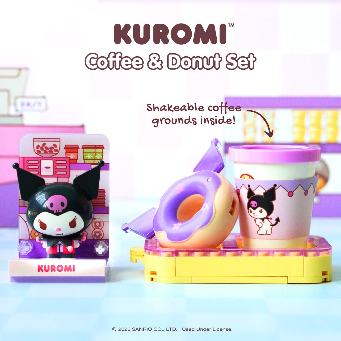 Kuromi Konbini Building Blocks Set (Coffee & Donut Set)