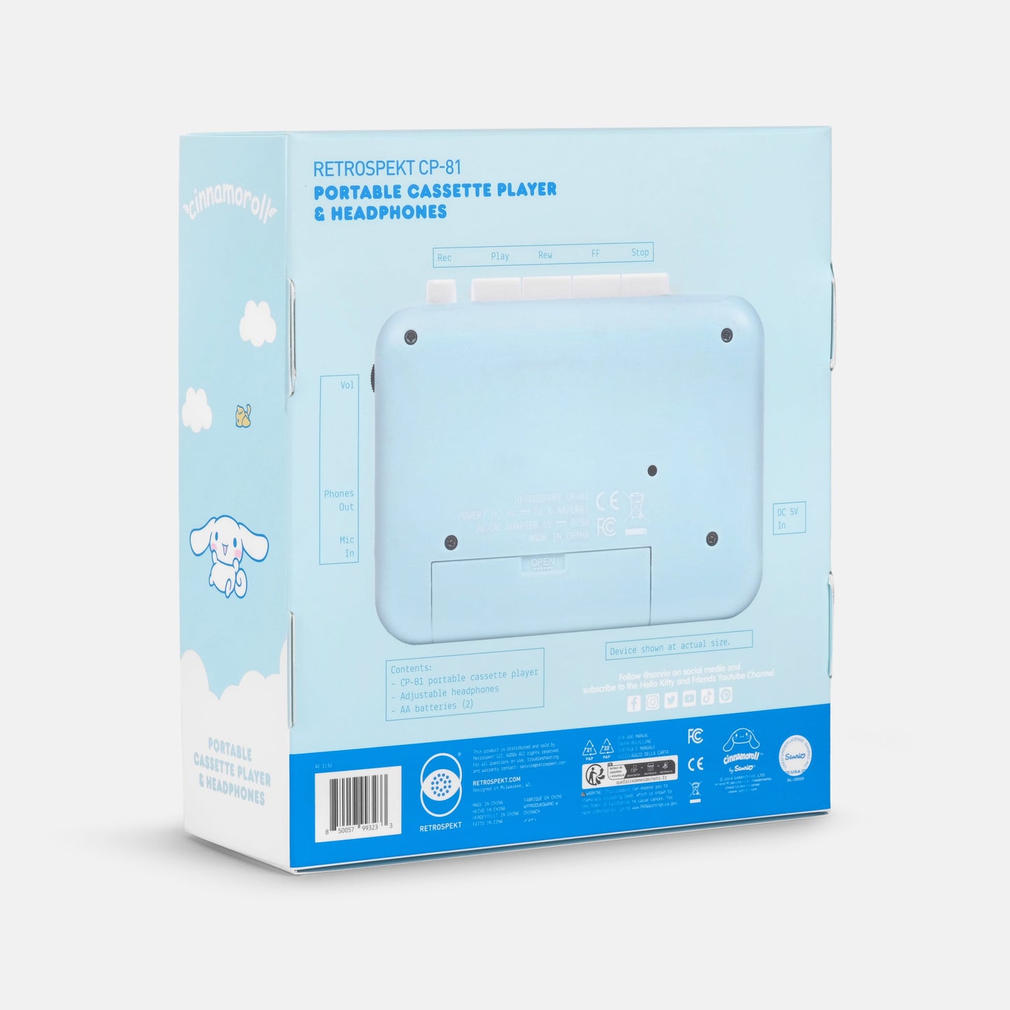 Cinnamoroll Classic CP-81 Portable Cassette Player