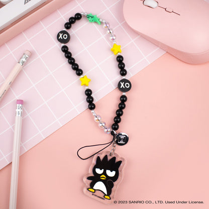 Badtz-maru Beaded Charm Mobile Phone Wrist Strap