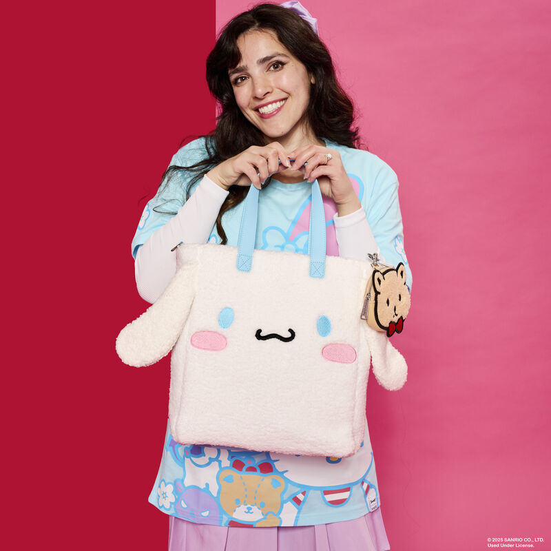 Cinnamoroll x Loungefly Sherpa Tote Bag With Coin Bag