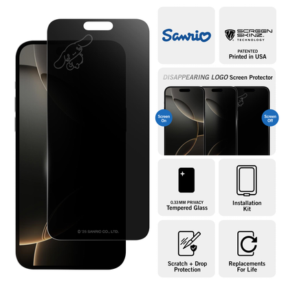 Cinnamoroll x Screen Skinz Flying Privacy Screen Protector