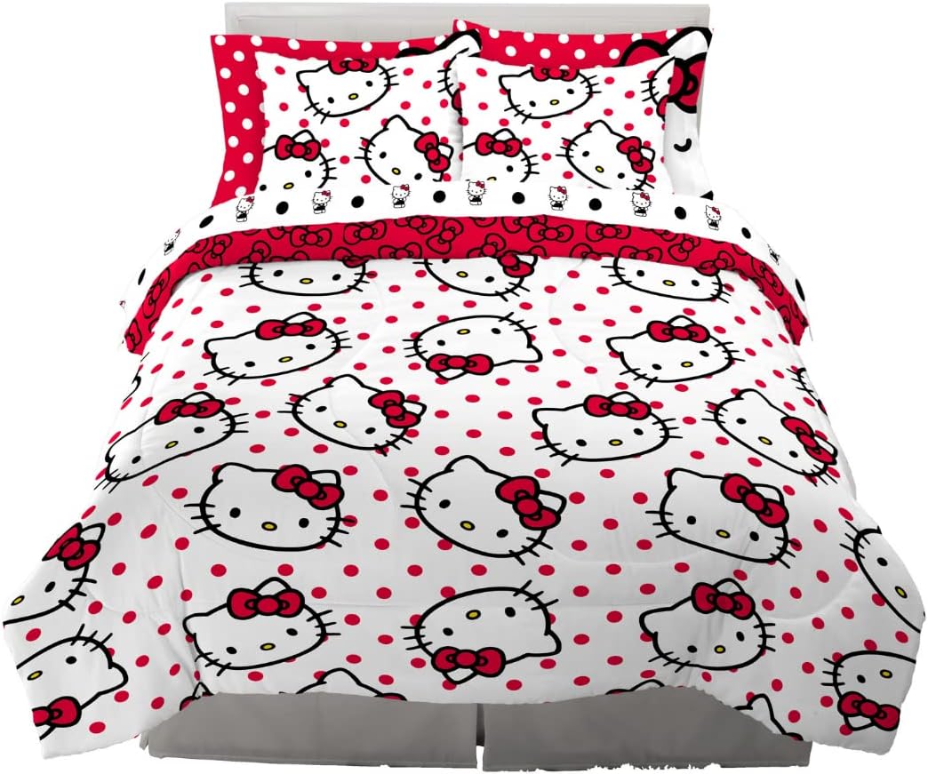 Hello Kitty Polka Dot Party Bedding Set