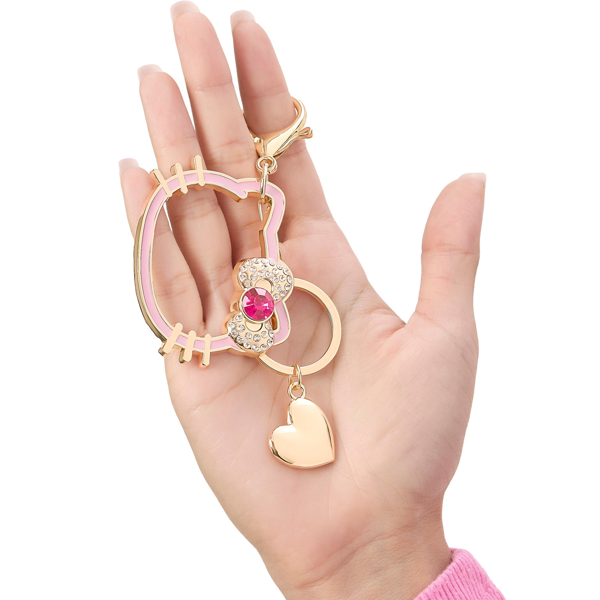 Hello Kitty Silhouette Heart Keychain