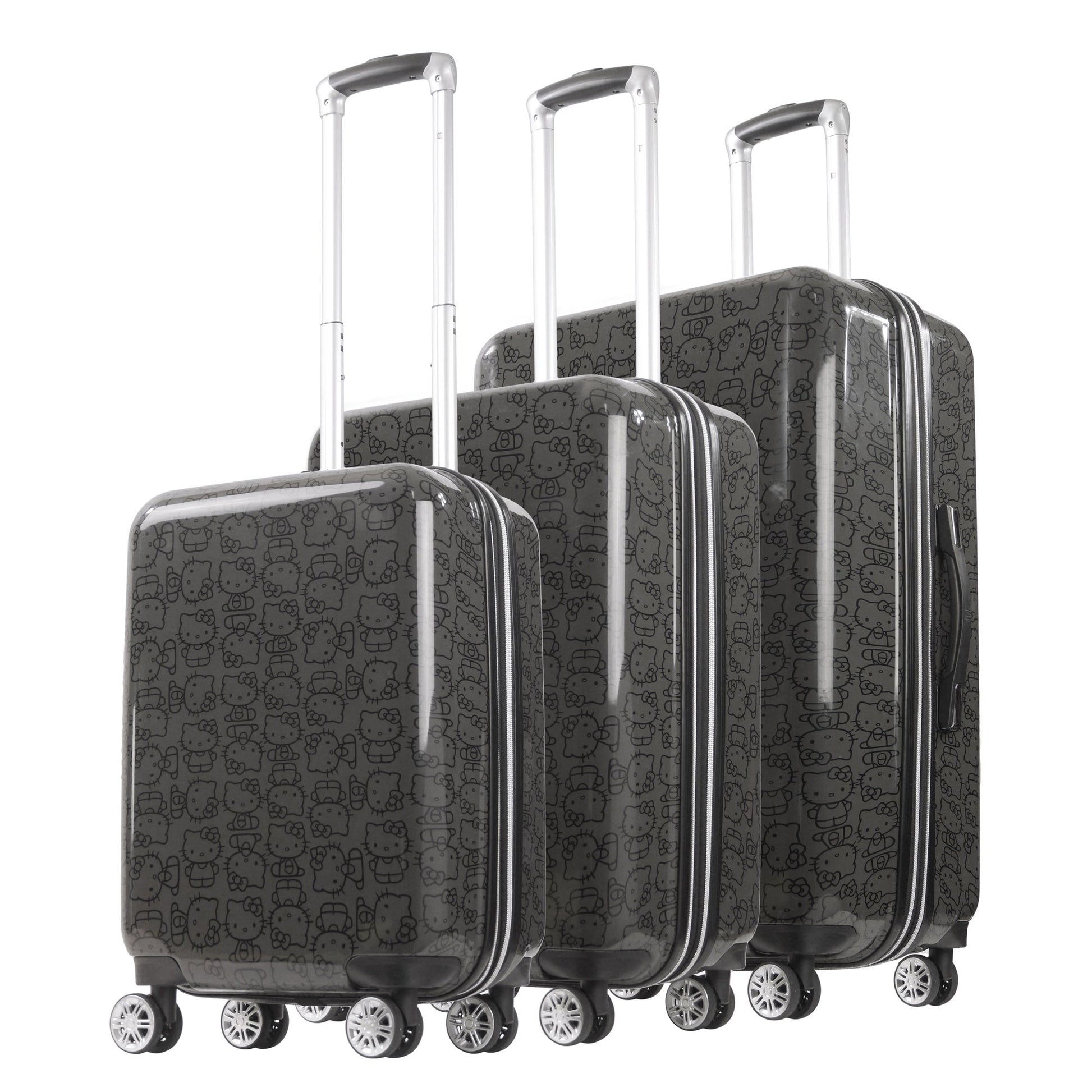 Hello Kitty x FUL Pose 3-Pc Hardshell Luggage (Black)