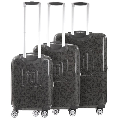 Hello Kitty x FUL Pose 3-Pc Hardshell Luggage (Black)