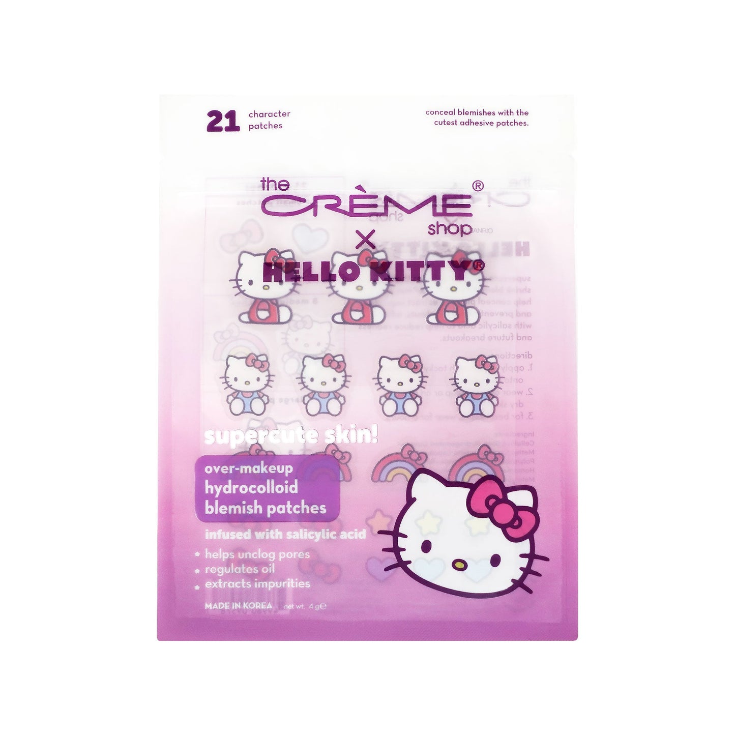 Hello Kitty x The Crème Shop Supercute Skin! Over-Makeup Blemish Patches