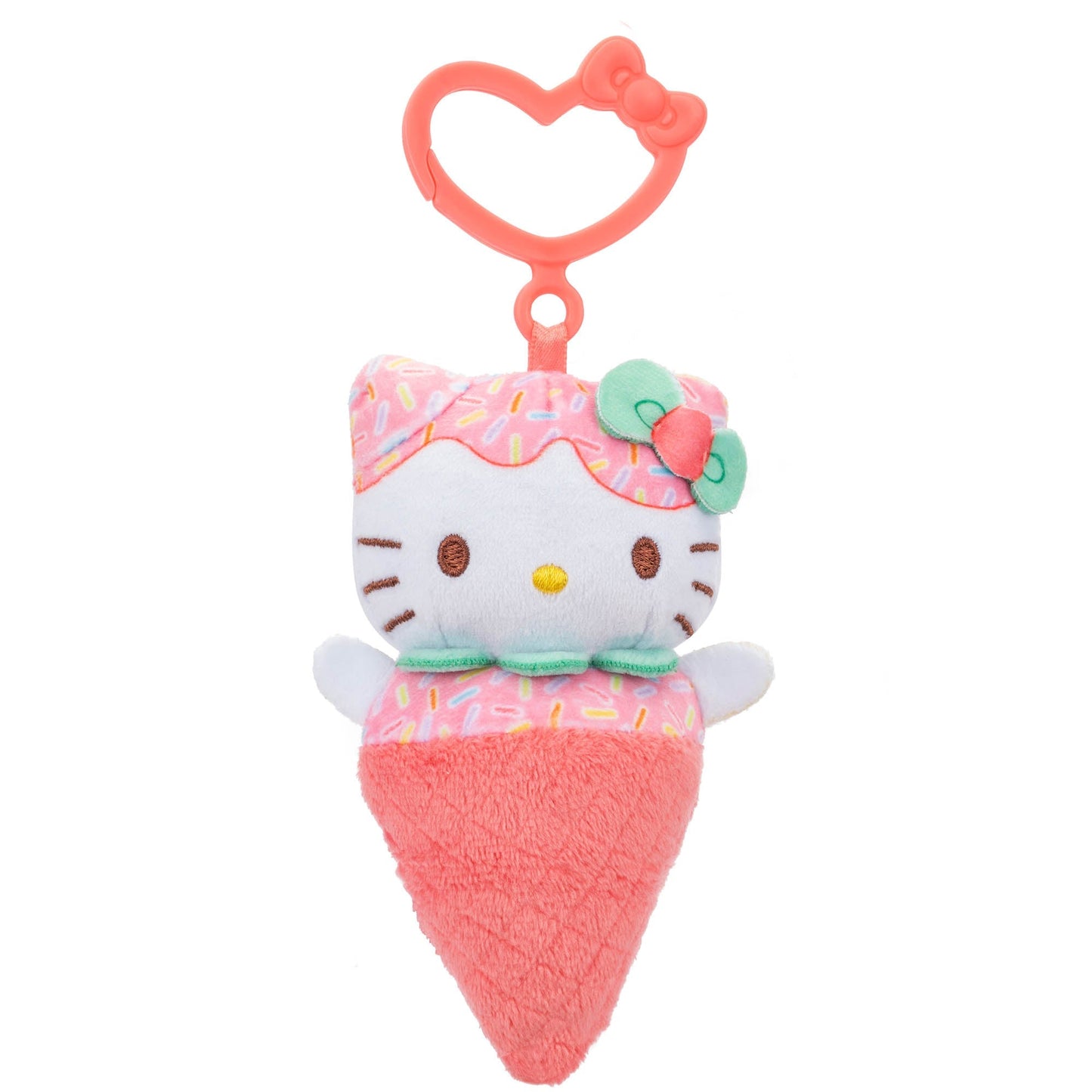 Hello Kitty and Friends 4-pc Ice Cream Plush Mascot Keychain Set