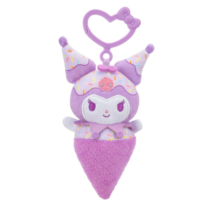 Hello Kitty and Friends 4-pc Ice Cream Plush Mascot Keychain Set