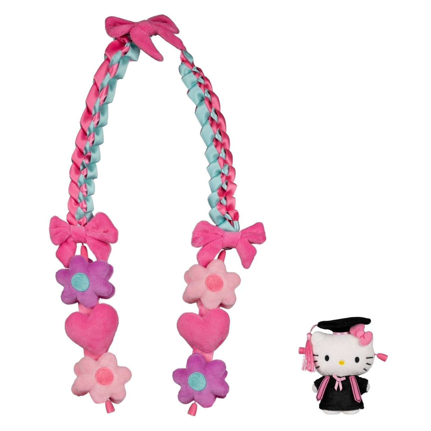 Hello Kitty 21" Graduation Mascot Plush Lei