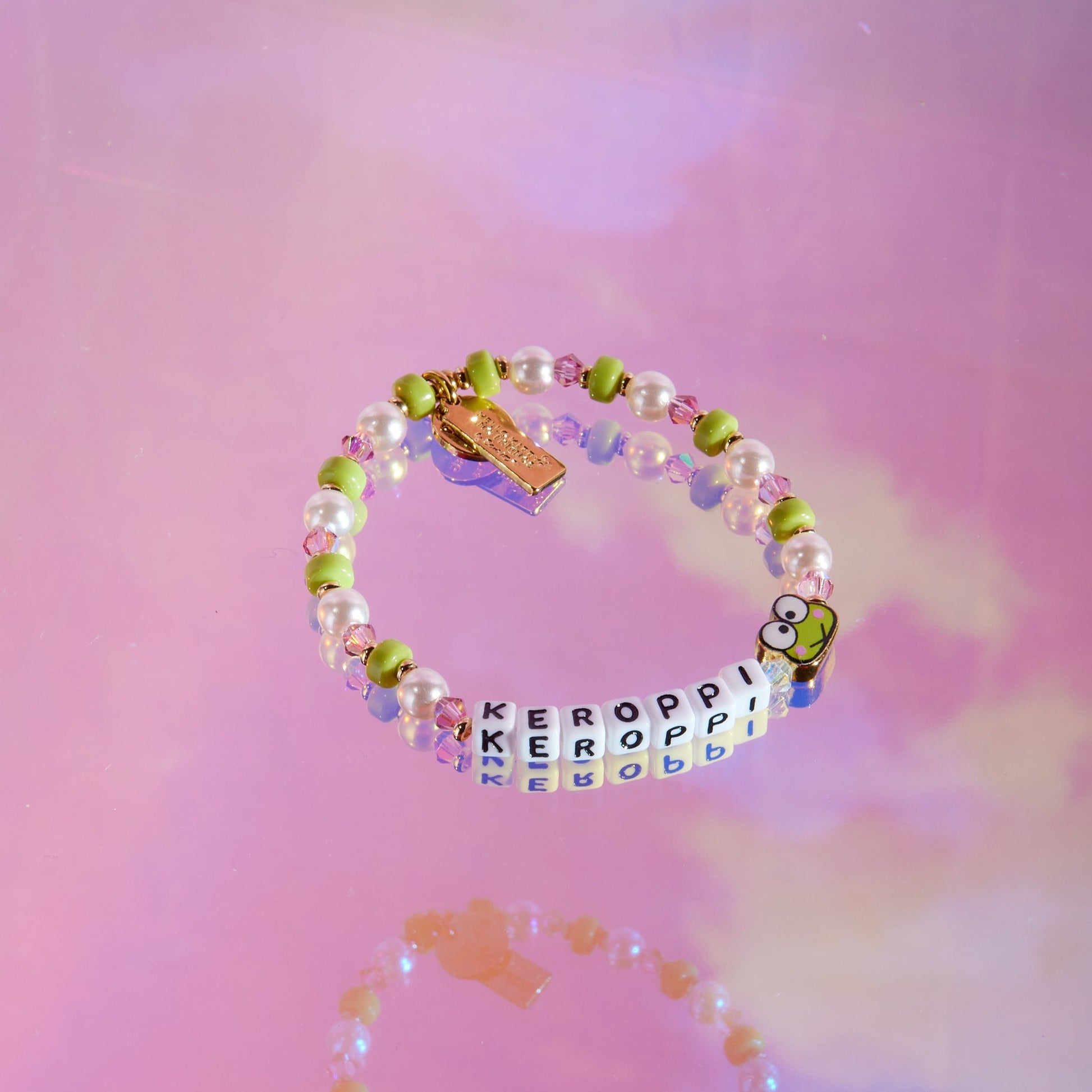 Keroppi x Little Words Project Beaded Bracelet
