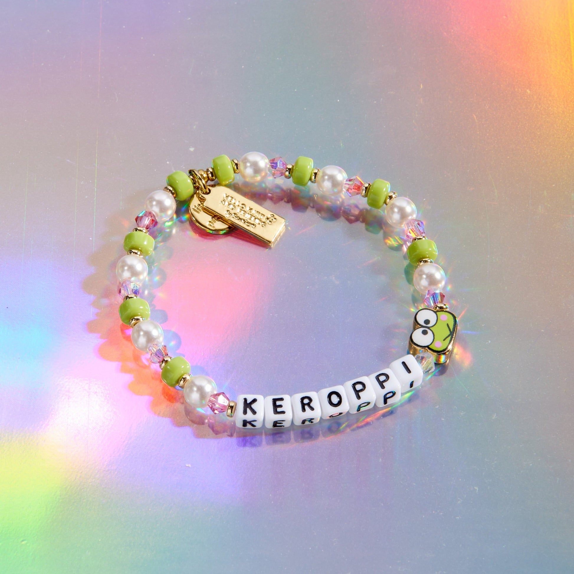 Keroppi x Little Words Project Beaded Bracelet