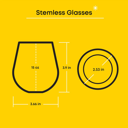 Hello Kitty and Friends Above the Clouds Stemless Glasses (Set of 4)