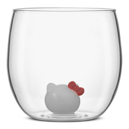 Hello Kitty and Mimmy 3D Icon Short Drinking Glasses (Set of 2)