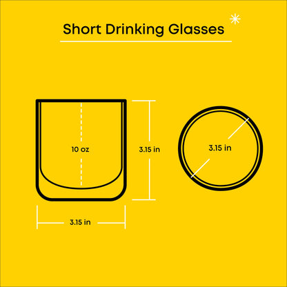 Hello Kitty and Friends Rainbow Short Drinking Glasses (Set of 4)