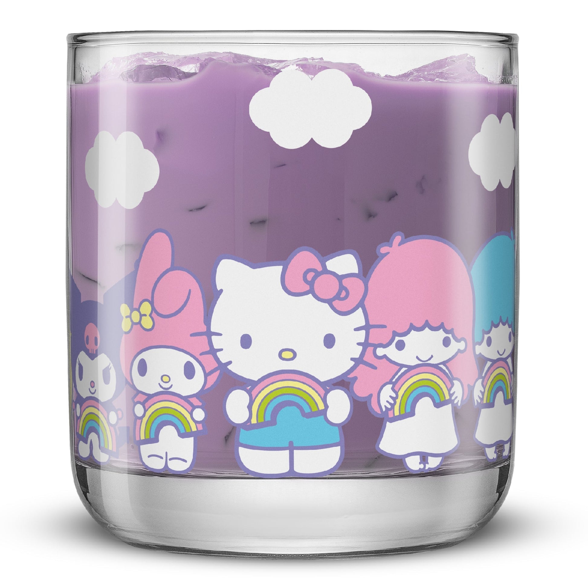 Hello Kitty and Friends Rainbow Short Drinking Glasses (Set of 4)