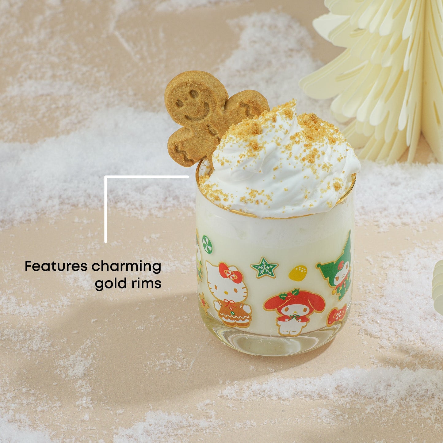Hello Kitty and Friends Gingerbread Pals Short Glasses