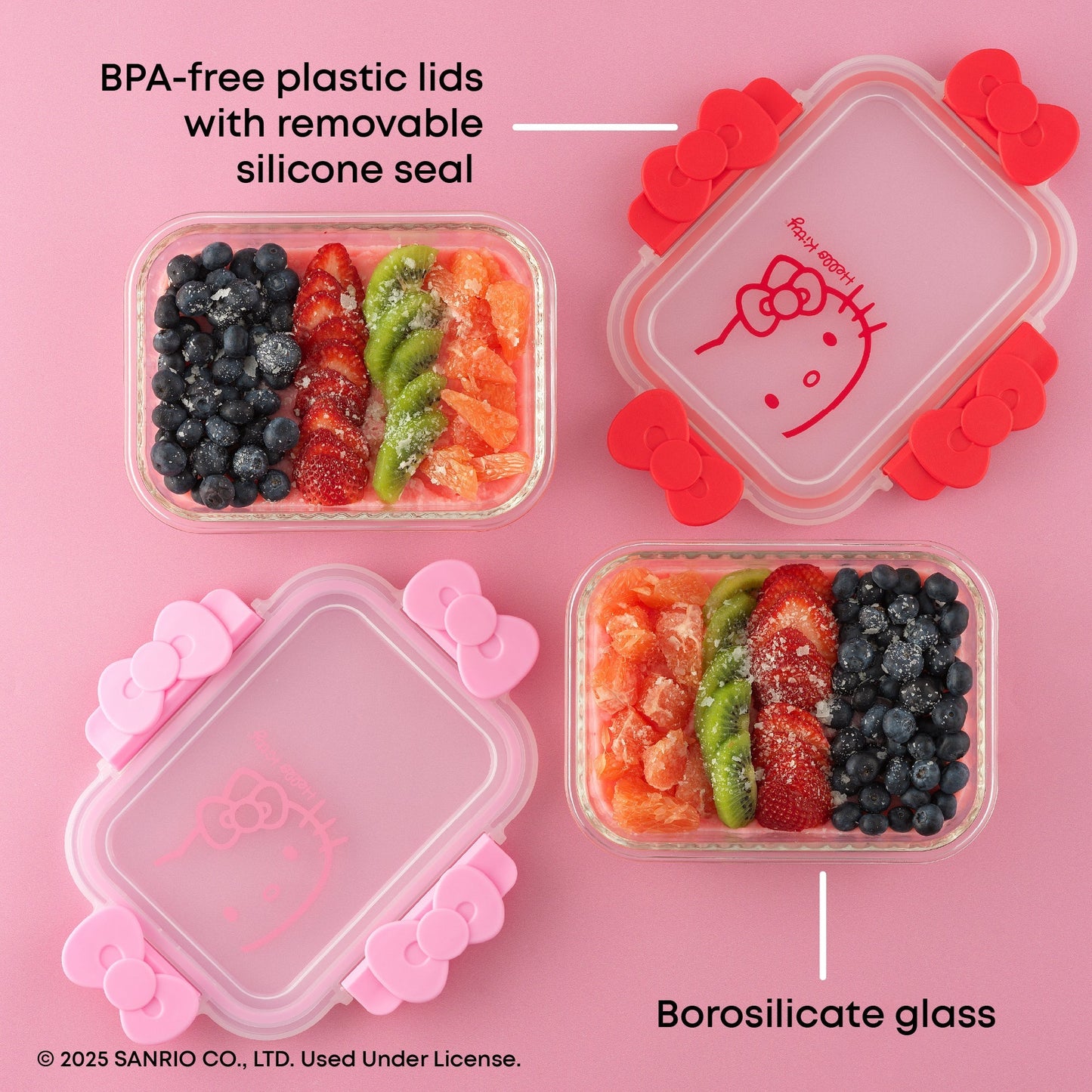Hello Kitty Fluted Food Storage Containers (Set of 2)
