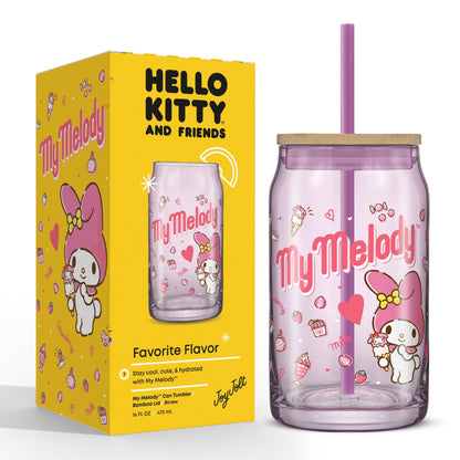 My Melody Favorite Flavor Lidded Glass Tumbler