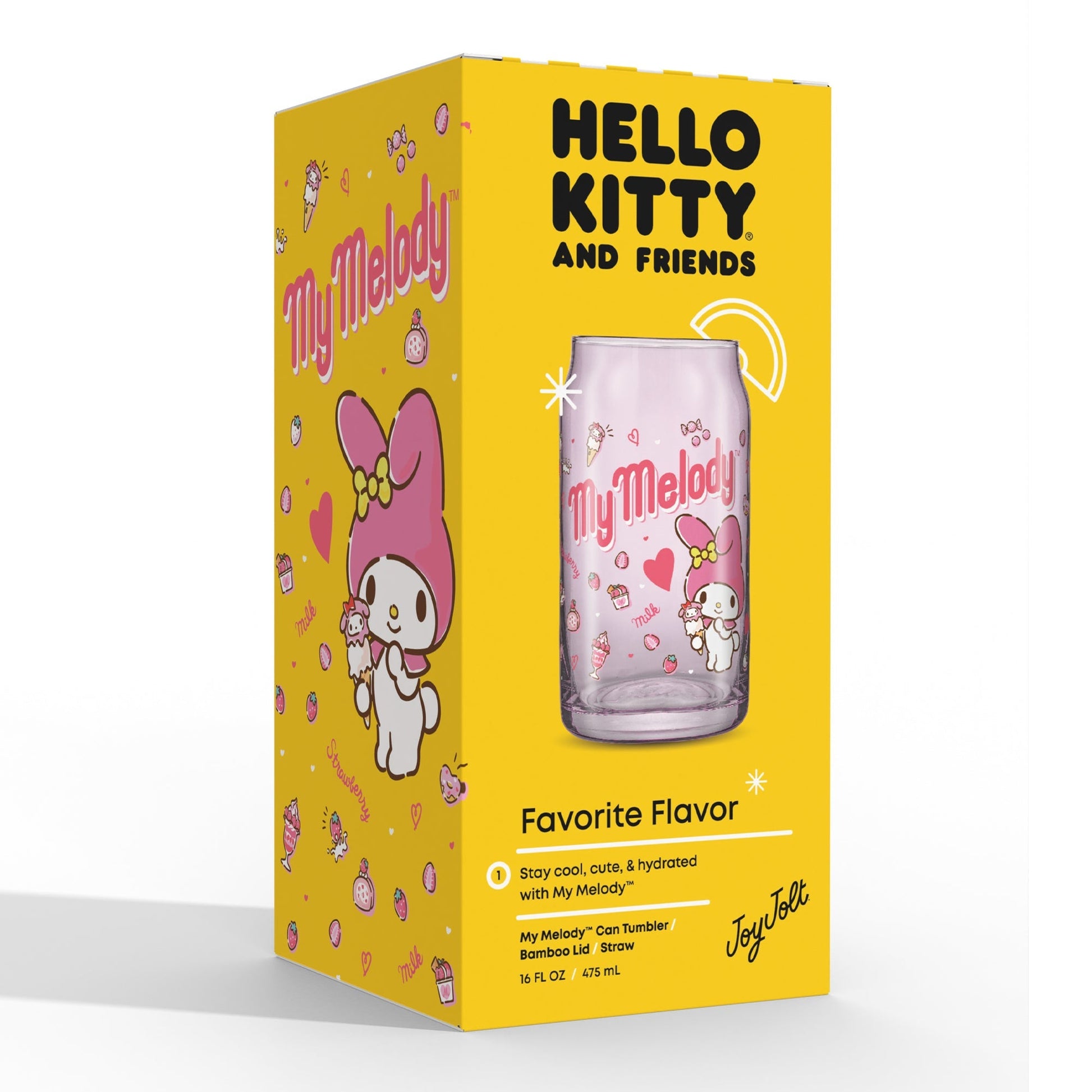 My Melody Favorite Flavor Lidded Glass Tumbler