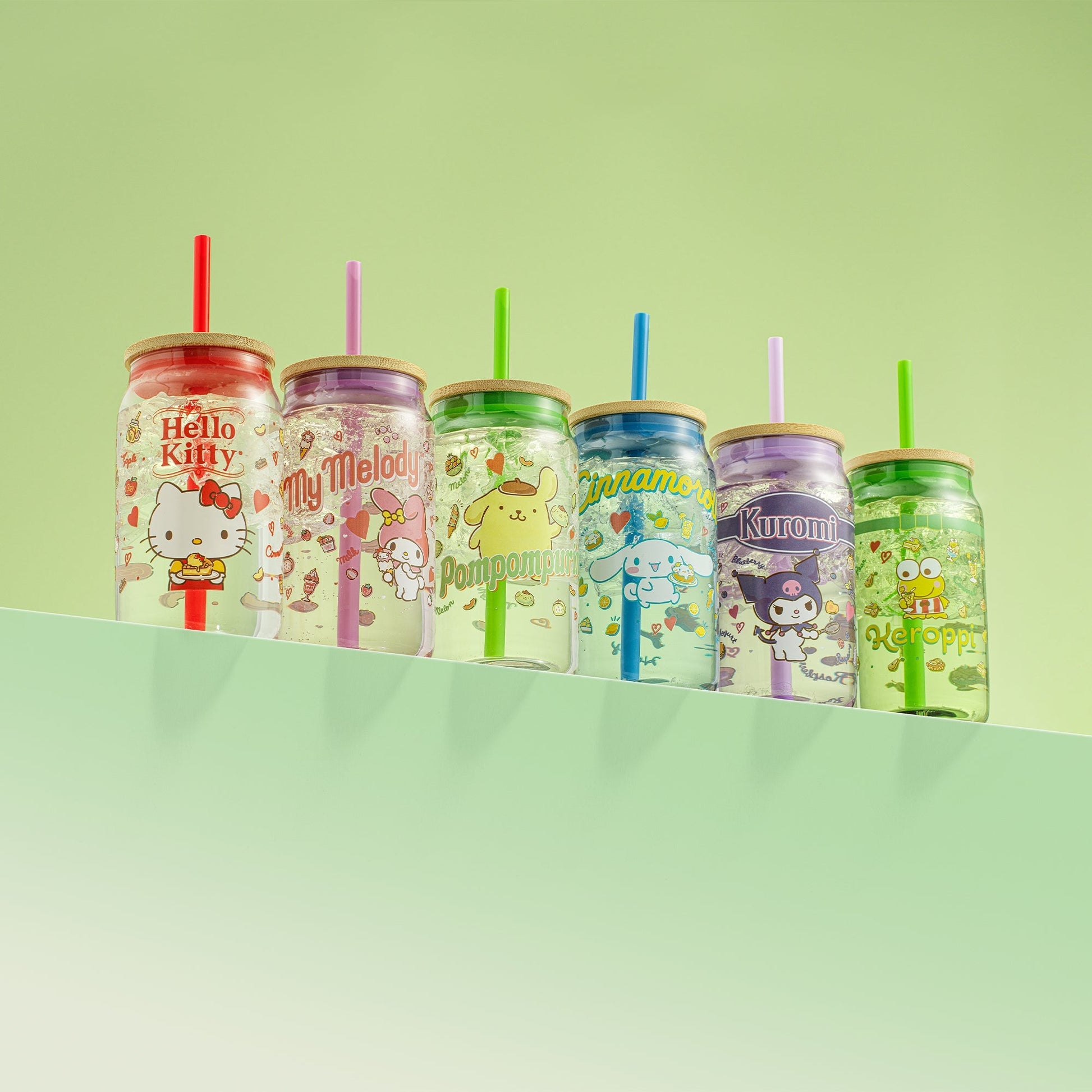 Pompompurin Favorite Flavor Lidded Glass Tumbler