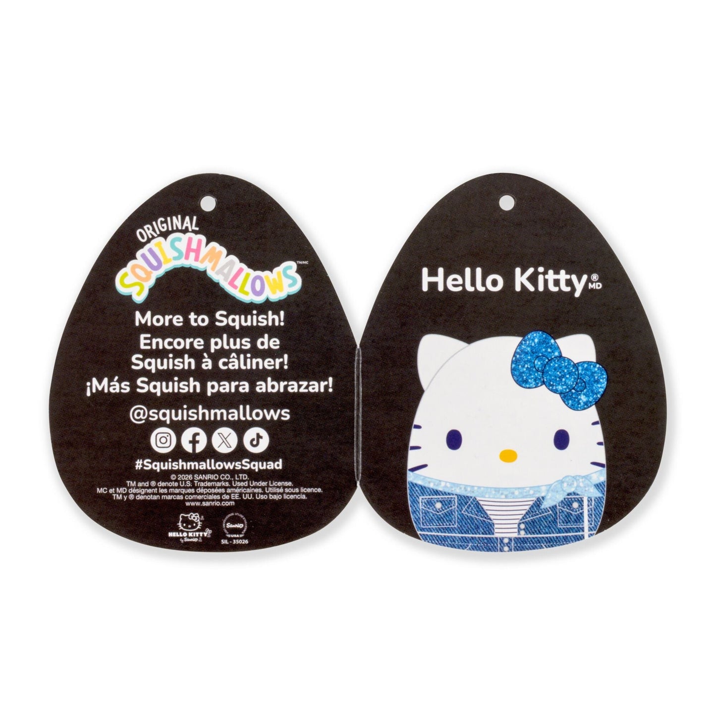 Hello Kitty 12" Squishmallows Plush (Denim)