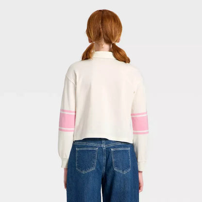 Hello Kitty and Friends Girls Dream Big Long Sleeve Rugby Shirt