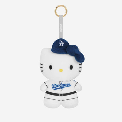 Hello Kitty x Los Angeles Dodgers Plush Mascot Keychain (Blue)