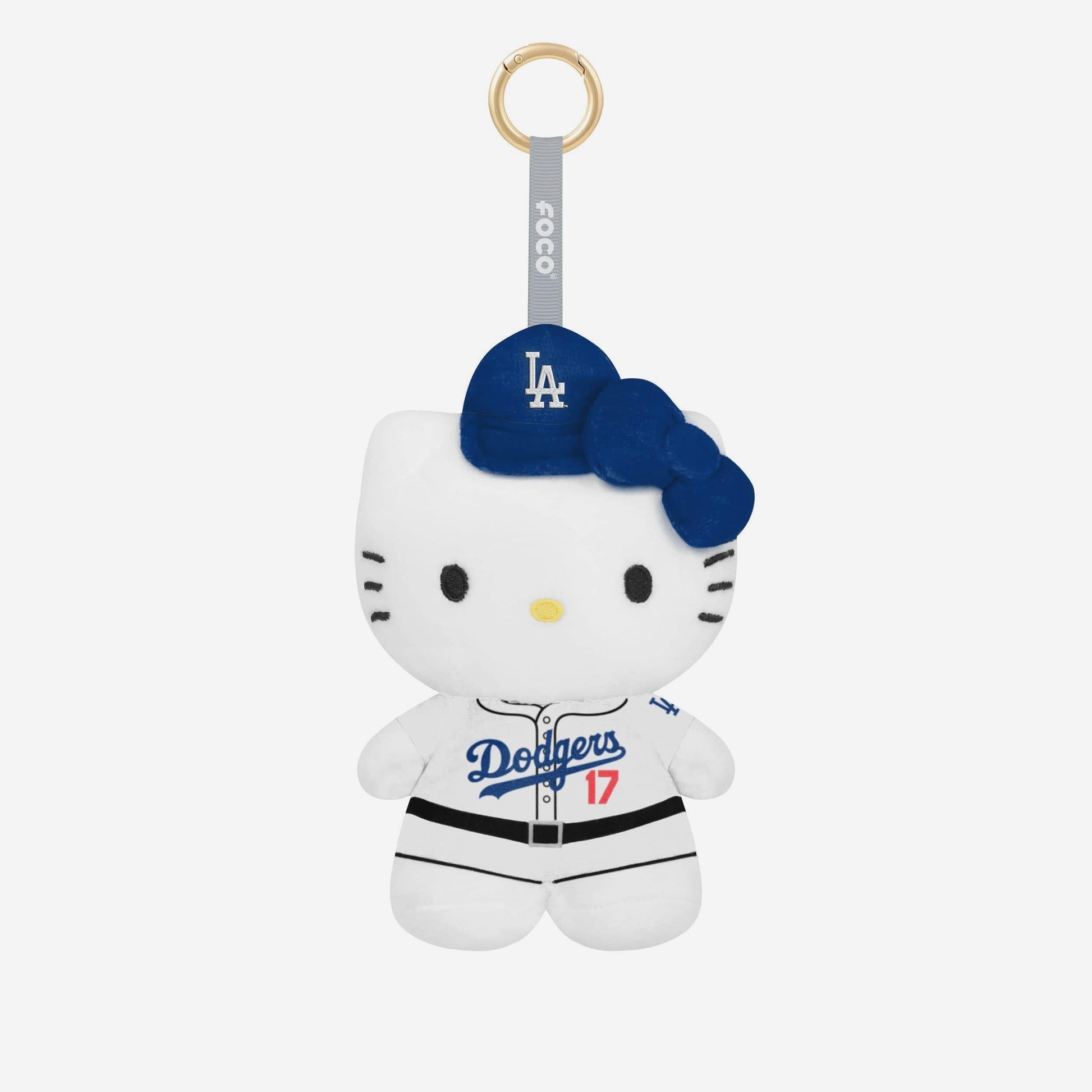 Hello Kitty x Los Angeles Dodgers Plush Mascot Keychain (Shohei Ohtani)