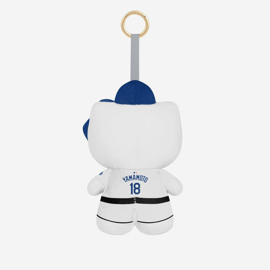 Hello Kitty x Los Angeles Dodgers Plush Mascot Keychain (Yoshinobu Yamamoto)