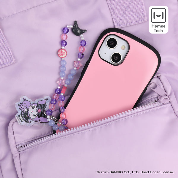 Kuromi Beaded Charm Mobile Phone Wrist Strap (Lolita Version)