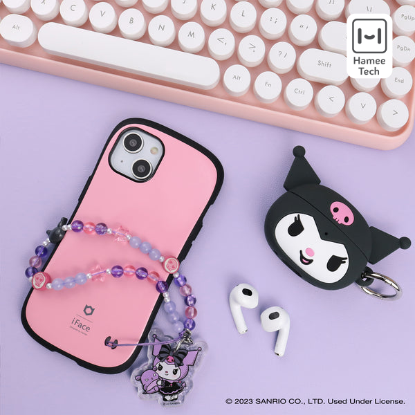 Kuromi Beaded Charm Mobile Phone Wrist Strap (Lolita Version)