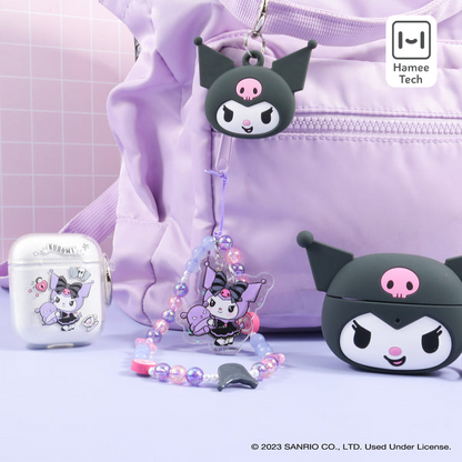 Kuromi Beaded Charm Mobile Phone Wrist Strap (Lolita Version)