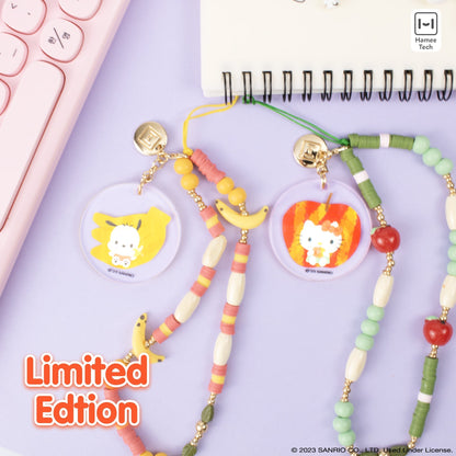 Hello Kitty Apple Beaded Charm Mobile Phone Wrist Strap