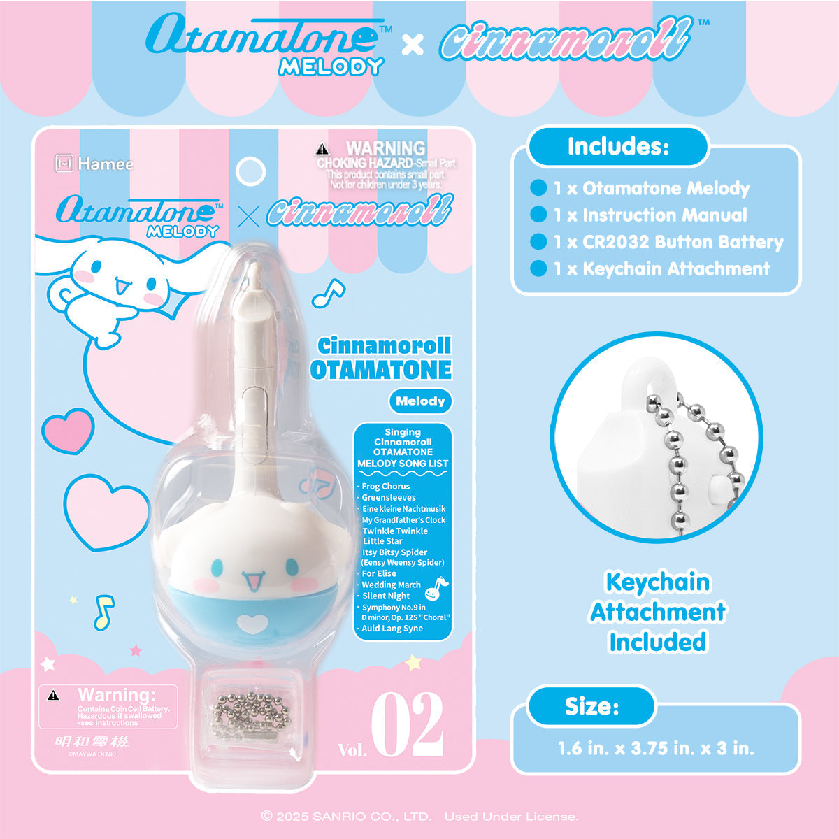 Cinnamoroll Mini Otamatone Melody Charm