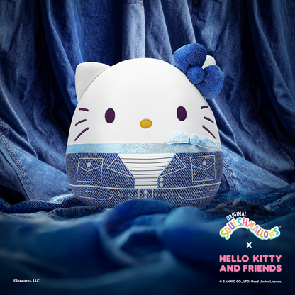 Hello Kitty 12" Squishmallows Plush (Denim)