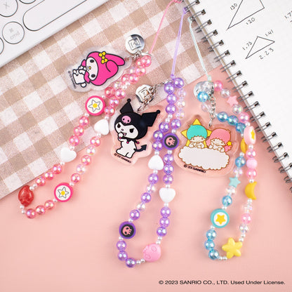 Pompompurin Beaded Charm Mobile Phone Wrist Strap