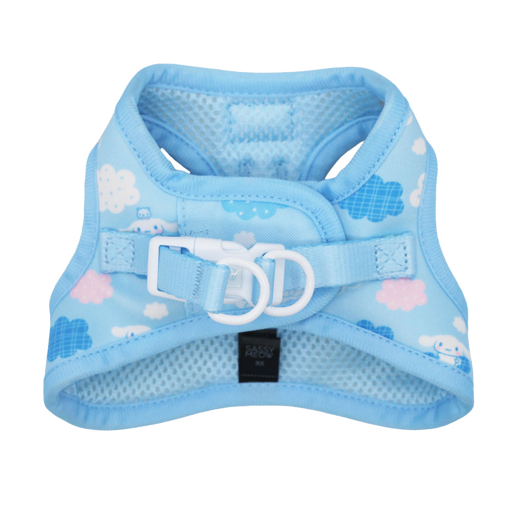 Cinnamoroll x Sassy Woof Cat Step-In Harness (Clouds)