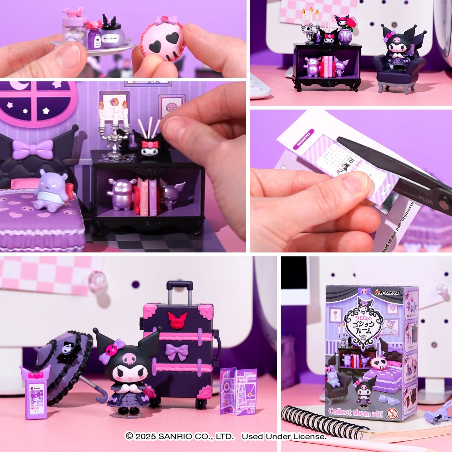 Re-Ment Kuromi's Gothic Room Blind Box Figure Set