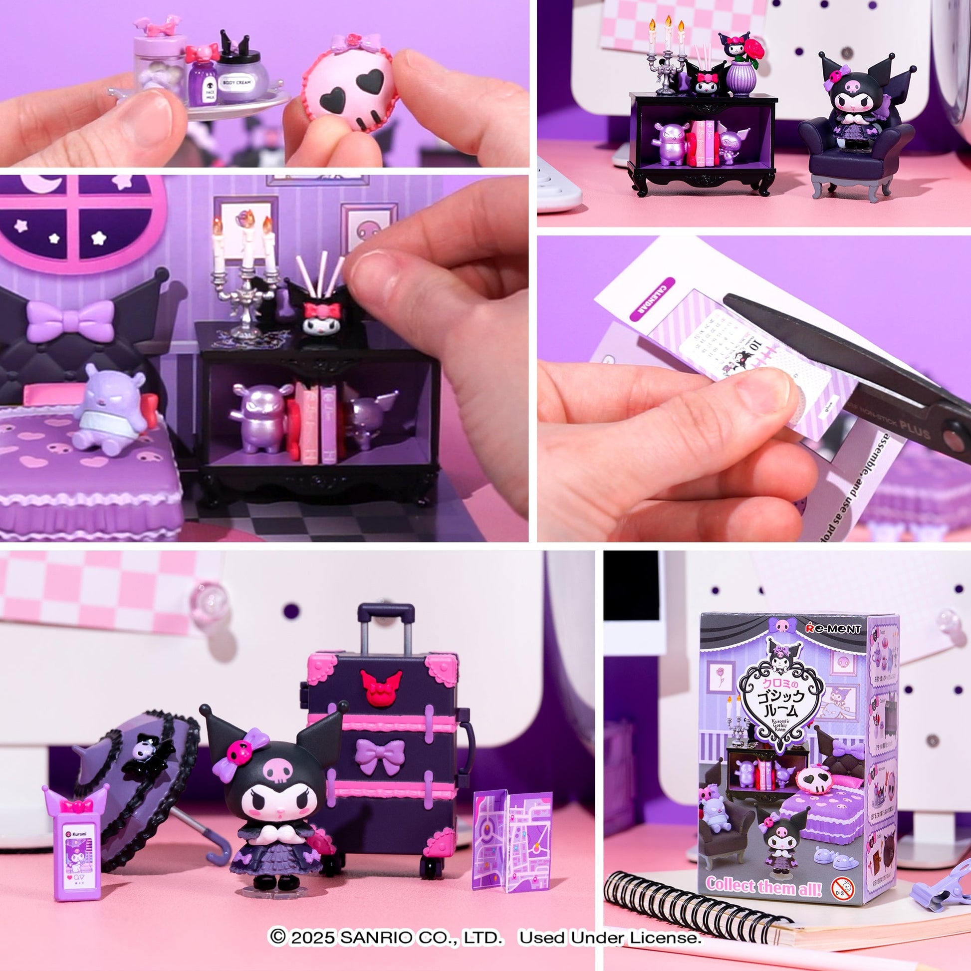 Re-Ment Kuromi's Gothic Room Blind Box Figure Set