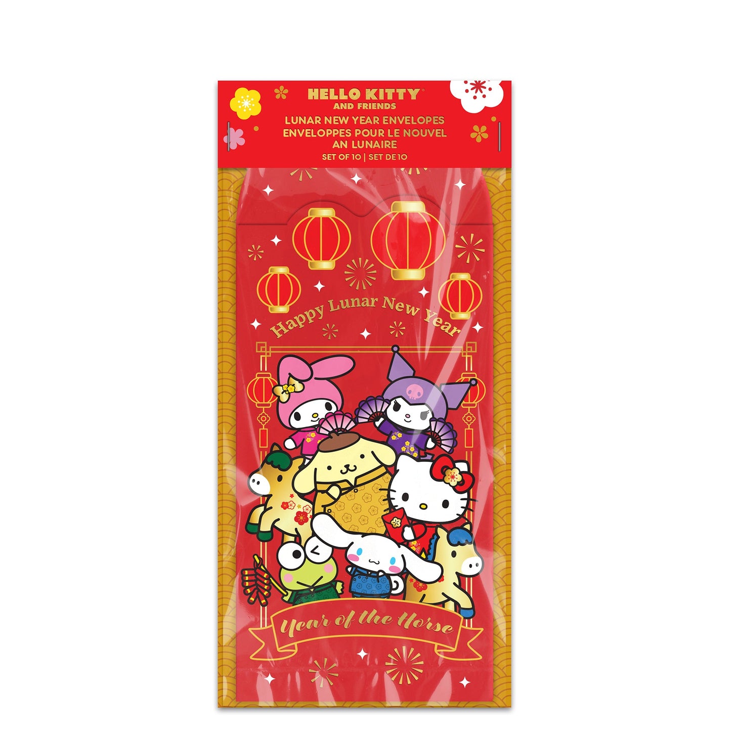 Hello Kitty and Friends x Studio Oh! 10-pc LNY Envelope Pack (Year of the Horse)