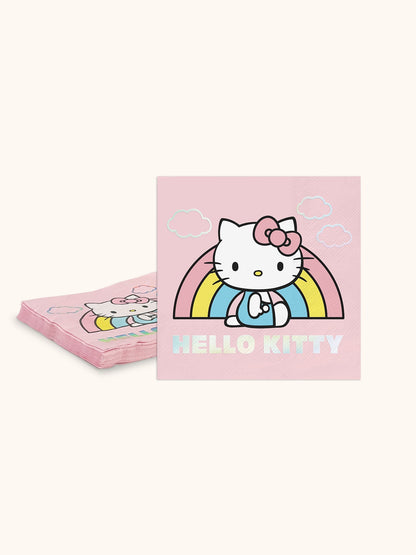 Hello Kitty x Studio Oh! Rainbow Skies Beverage Napkins